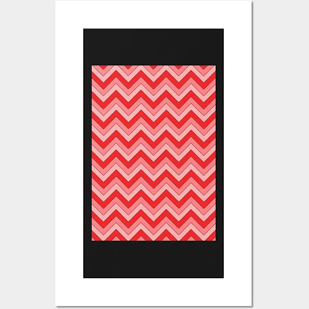 Valentine Chevron Wall Art by ChimaineMary